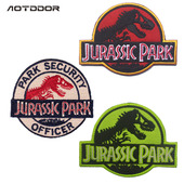 亚马逊 现货恐龙刺绣臂章侏罗纪公园魔术贴臂章