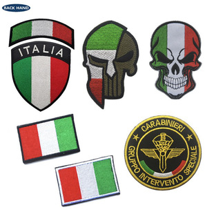 ltalia flag patch 跨境现货 意大利包贴章魔术贴布贴