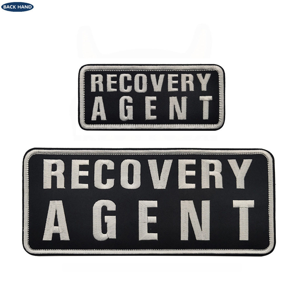 RECOVERY AGENT故障恢复战术背心大背贴胸贴刺绣魔术贴补丁