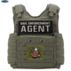 BAIL AGENT执法战术背心大背贴前后魔术贴章 ENFORCEMENT