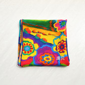 七彩丝巾真丝大方巾90x90桑蚕丝斜纹丝绸百搭围巾女春秋薄披肩夏