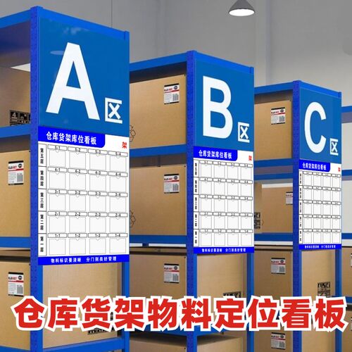 库房物料记录牌分区可擦写索引牌