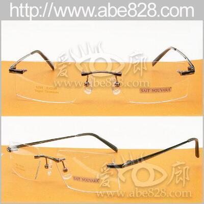 双皇冠信誉～SAIT NOUVARA圣诺兰β钛无框镜架(型号S201多色)