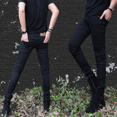 26紧身牛仔裤 27码 男小脚小码 25号显瘦1尺9瘦人青少年秋冬加绒加厚