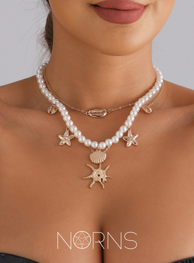 海星贝壳度假风项链海滩项饰