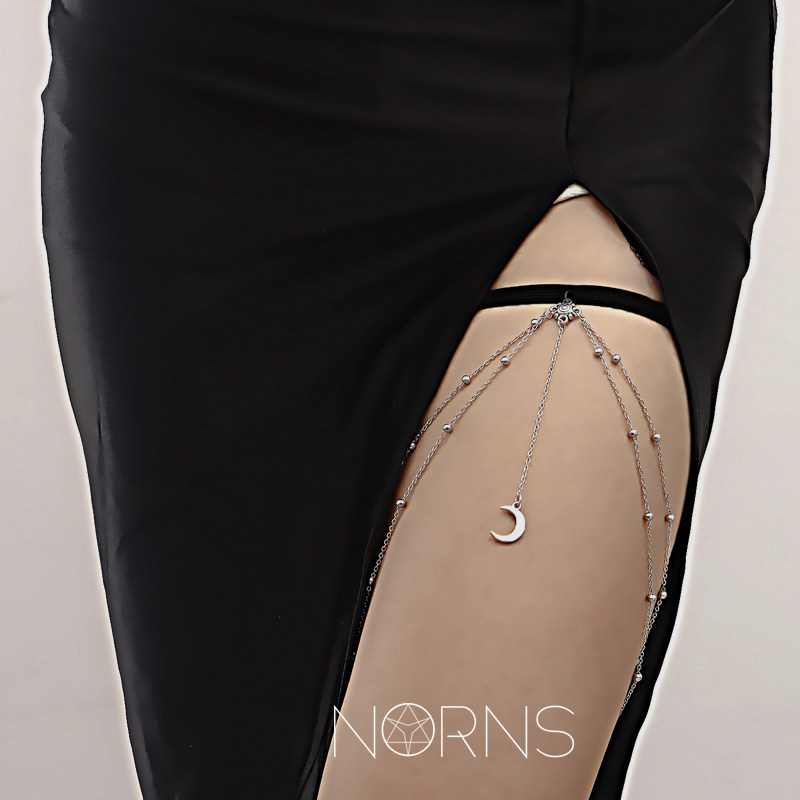 Norns欧美华丽三层流苏合金蝴蝶吊饰大腿链短裙配饰性感脚链,饰品/流行首饰/时尚饰品新,脚链,淘宝优惠券,粉丝福利购,淘宝优惠卷