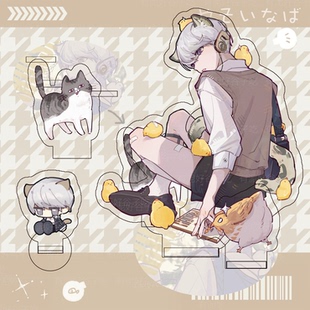 【女神异闻录4 】同人周边 鸣上悠大战愤怒老母鸡 立牌 贴纸 吧唧