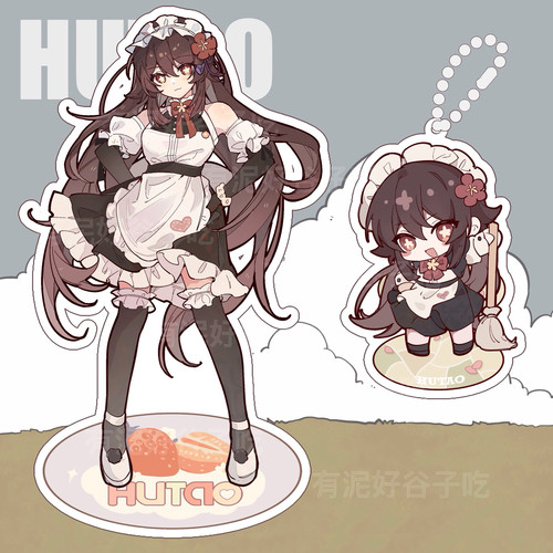 【同人周边】   胡桃立牌=w=（大概12cm）双子立牌