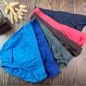 U凸速干抽绳温泉度假游泳裤 XXL外贸欧美简约纯色男三角泳裤