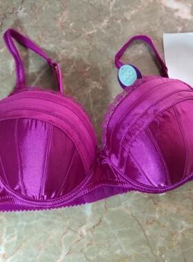 满百免邮 夏季薄胸垫模杯文胸 奢华亮玫红色70B 75BC 80BC 85CD