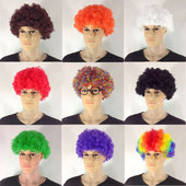 爆炸头假发儿童成人小丑表演头饰发套婚庆聚会搞笑球迷假发