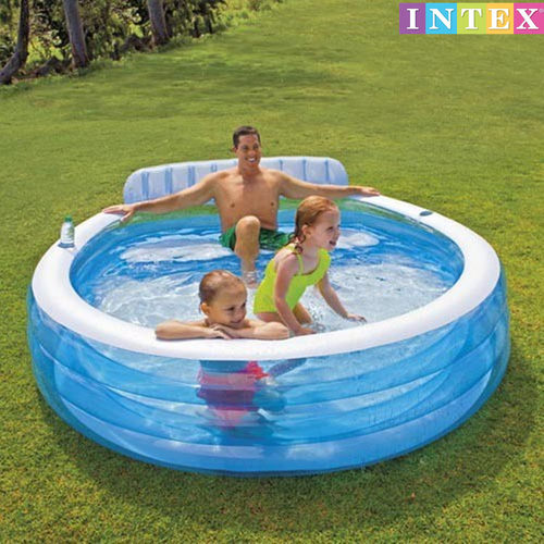 正品INTEX57190坐位游泳池