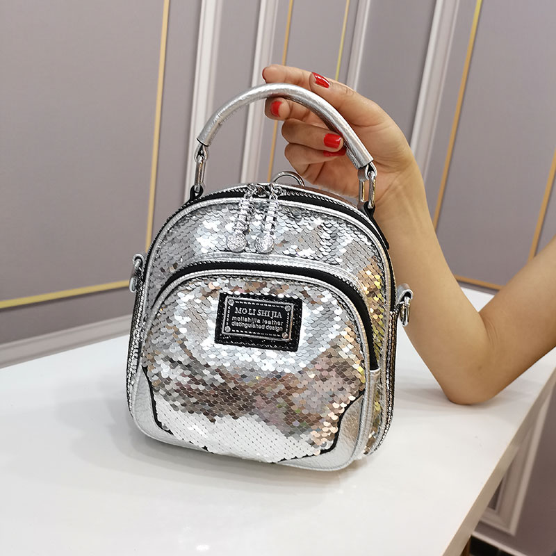 专柜正品重工亮片可爱风多用女包