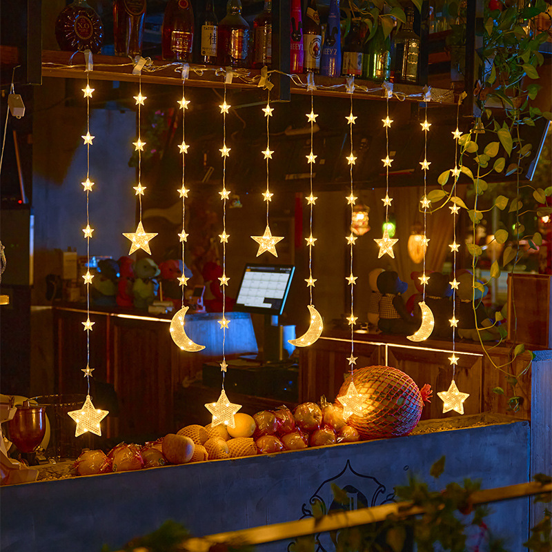 LED可调光冰条皮线窗帘圣诞灯