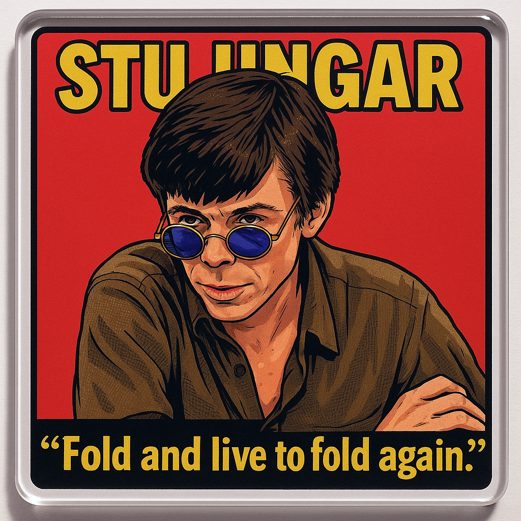 德州扑克传奇人物锌合金冰箱贴