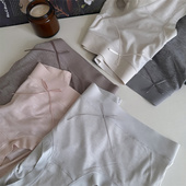 螺纹莫代尔无痕中腰少女日系内裤 奶油栗子 软绵高弹不夹PP 棉裆