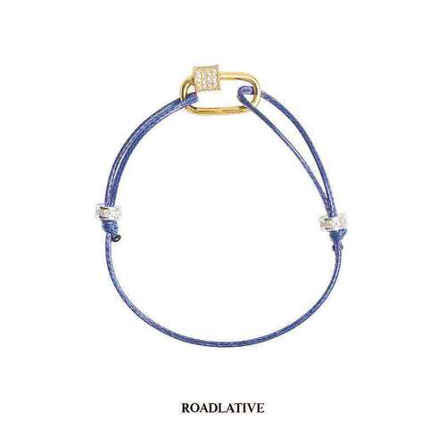 ROADLATIVE锆石螺纹扣情侣手绳