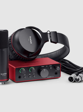 Focusrite 福克斯特 SOLO Studio四代USB录音直播话筒套装声卡