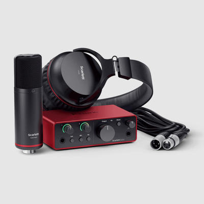 Focusrite 福克斯特 SOLO Studio四代USB录音直播话筒套装声卡