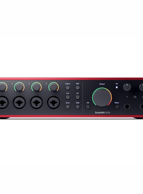 福克斯特Focusrite Scarlett 18i16 四代直播录音声卡 USB Type-C