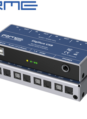 国行 RME DIGIFACE USB 66通道32入/34出 数字音频接口