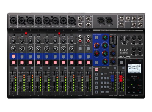 ZOOM LiveTrak L12 L20多功能数字调音台 L-12 L-20录音机 声卡