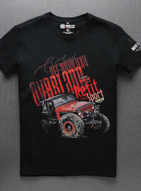 OVERLAND越野江湖2019春夏新款短袖T恤 越野江湖 红色牧马人t恤