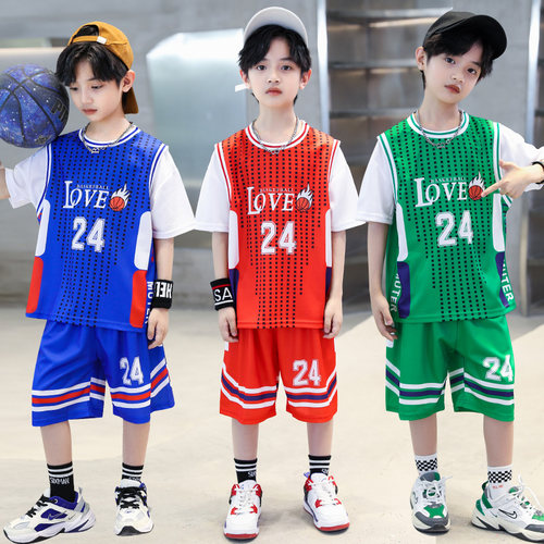 儿童篮球服训练服儿童速干球衣
