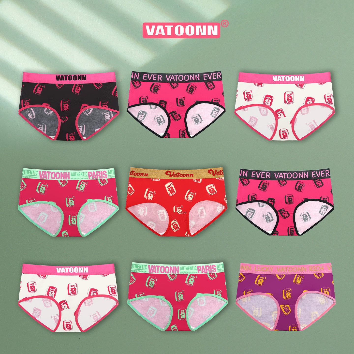 大码提臀修身女纯棉三角裤抑菌裆裤腰带收腹透气亲肤发财印花内裤,女士内衣/男士内衣/家居服,女三角裤,淘宝优惠券,粉丝福利购,淘宝优惠卷