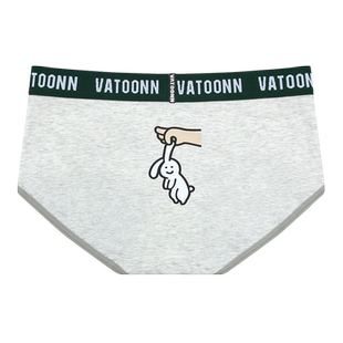 情侣内裤纯棉女士三角男生平角高弹收腹宽腰带抗菌底裆透气卡通兔