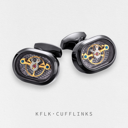 跟随摆动陀飞轮法式衬衫袖扣KFLK