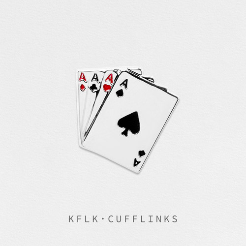 KFLK扑克4A金属男士个性胸针徽章