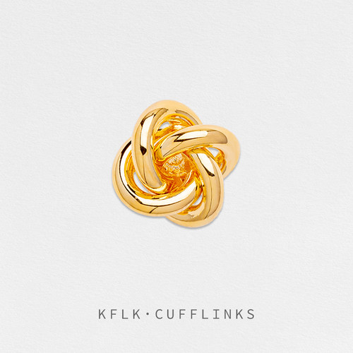 KFLK金属麻花男女精装胸针百搭