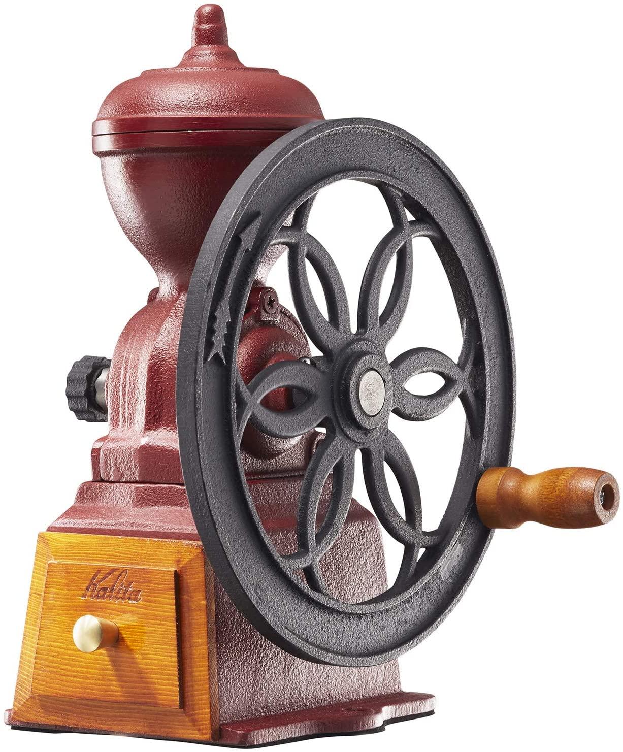 日本直送Kalita/卡利塔手动咖啡磨豆机日本限量手摇研磨机复古红