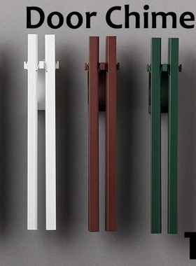 日本代购Timbre Bo铝合金咖啡馆风铃门铃长条形声音清澈悦耳