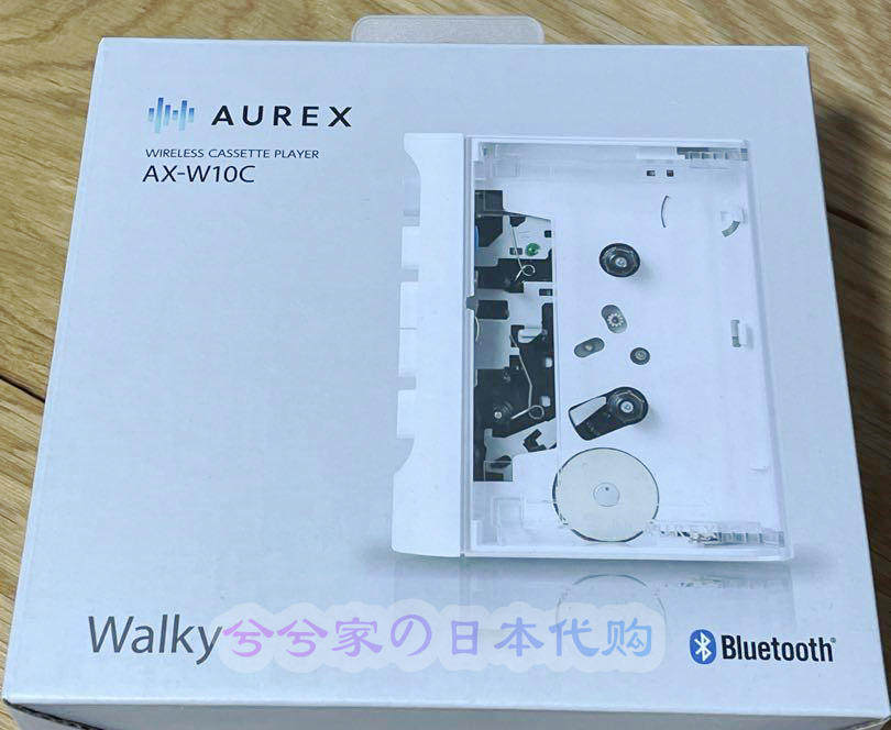 日本代购 东芝 AUREX 无线蓝牙盒式磁带播放器 AX-W10C 随身听