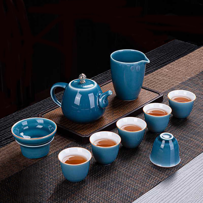 茗艺瓷品陶瓷青瓷礼盒茶具套装