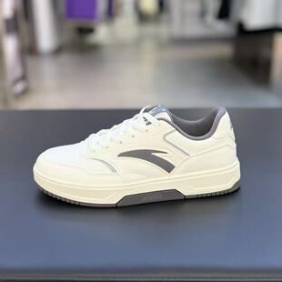 安踏百川丨经典低帮板鞋男鞋秋季新款软底小白鞋运动鞋112548013