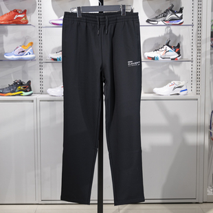 李宁运动裤男子2023冬季健身系列加绒保暖防泼水直筒卫裤AYKT635