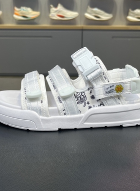 李宁凉鞋女子2022夏季COCA潮流时尚魔术贴休闲运动凉鞋AGUS004