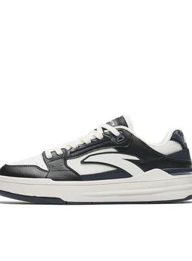 Anta安踏街顽LITE时尚透气防滑耐磨低帮板鞋男款白蓝112438052