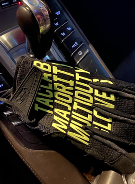 TACLAB新款基本款majority多数派防护战术荧光多功能机车手套全指