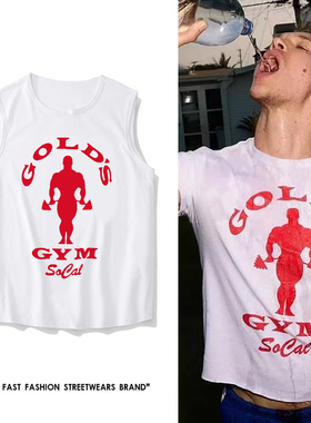 connor健身gym巅峰对决同款无袖宽松夏季纯棉heatedrivalry背心