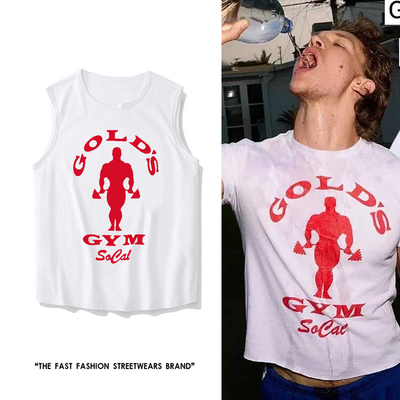 connor健身gym巅峰对决同款无袖宽松夏季纯棉heatedrivalry背心