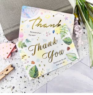 台湾四季42K迷你感谢卡创意商务感恩客户清新送礼物留言小卡片