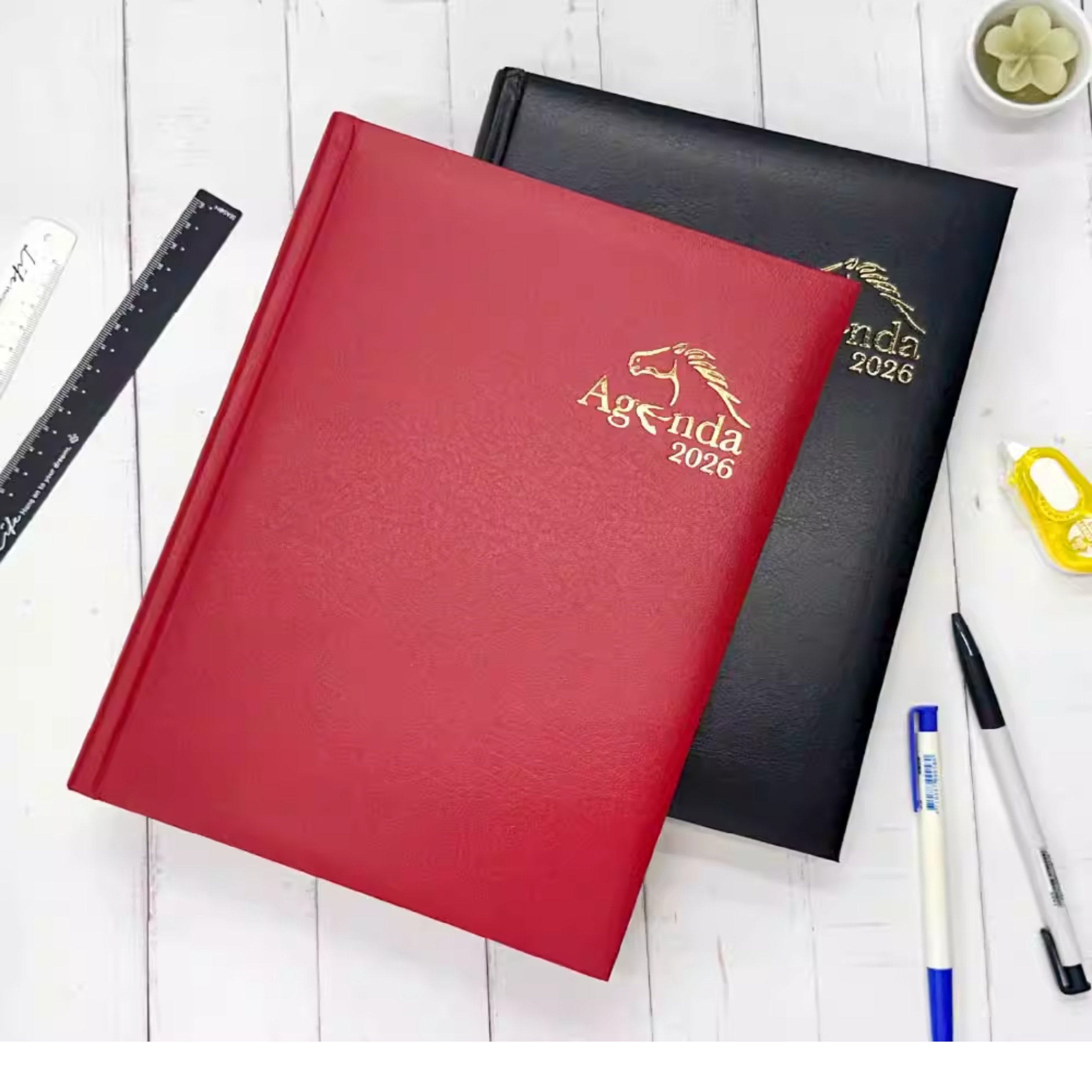 台湾四季2026年硬面16K25K一天一页日程本效率手册商务大记事本子