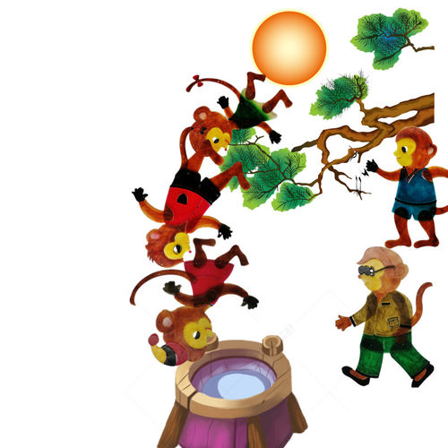 传承中秋猴子捞月后羿射日皮影