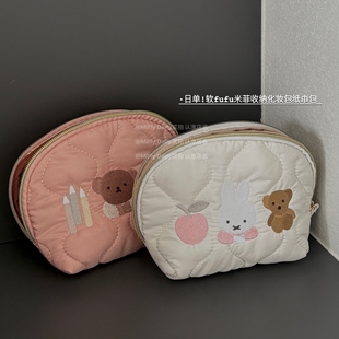 2025新款 米菲小型化妆包女便携外出可爱随身纸巾包姨妈巾收纳包