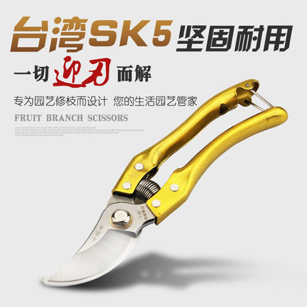长藤木SK5修枝剪粗枝剪树枝剪花枝果树修花剪子园艺园林省力剪刀