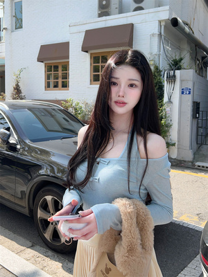 长袖通勤薄款天丝羊毛女上衣